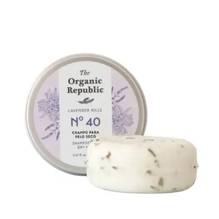 The Organic Republic Champú Sólido 40 Nutritivo Cabello Seco y Dañado 70g